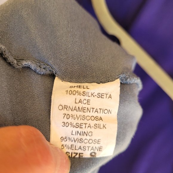 Giulia Silk Blend Boho Shift Dress. Size Small - Picture 8 of 8